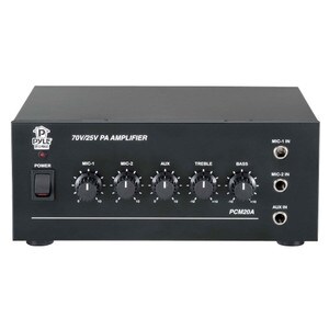 Main product image for Pyle PCM20A 20 Watt Mixer-Amplifier w/25 & 70 Vo 248-4260